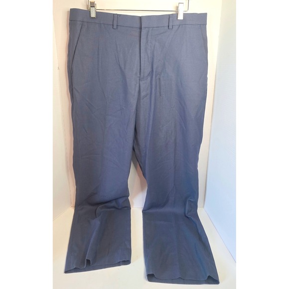 Perry Ellis Portfolio Other - Perry Ellis Portfolio Mens Blue Flat Front Flex Stretch Dress Pants 34x30